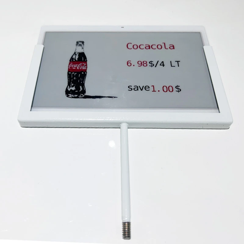 7,3 tommers elektronisk prislapp metallskrufeste Coca-cola Style