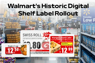 Walmarts historiske digitale hylleetikettutrulling