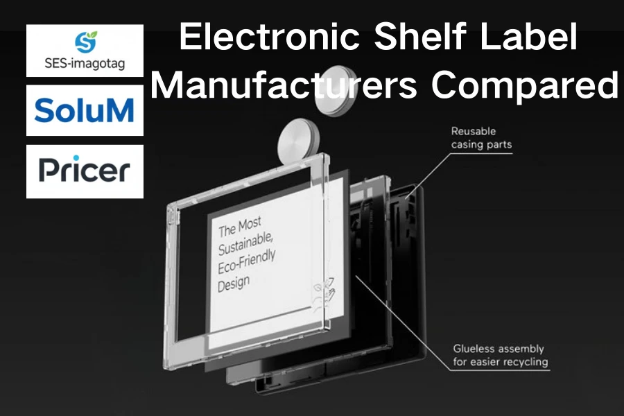 Sammenlignet produsenter av elektroniske hylleetiketter: SES-imagotag vs Solu...